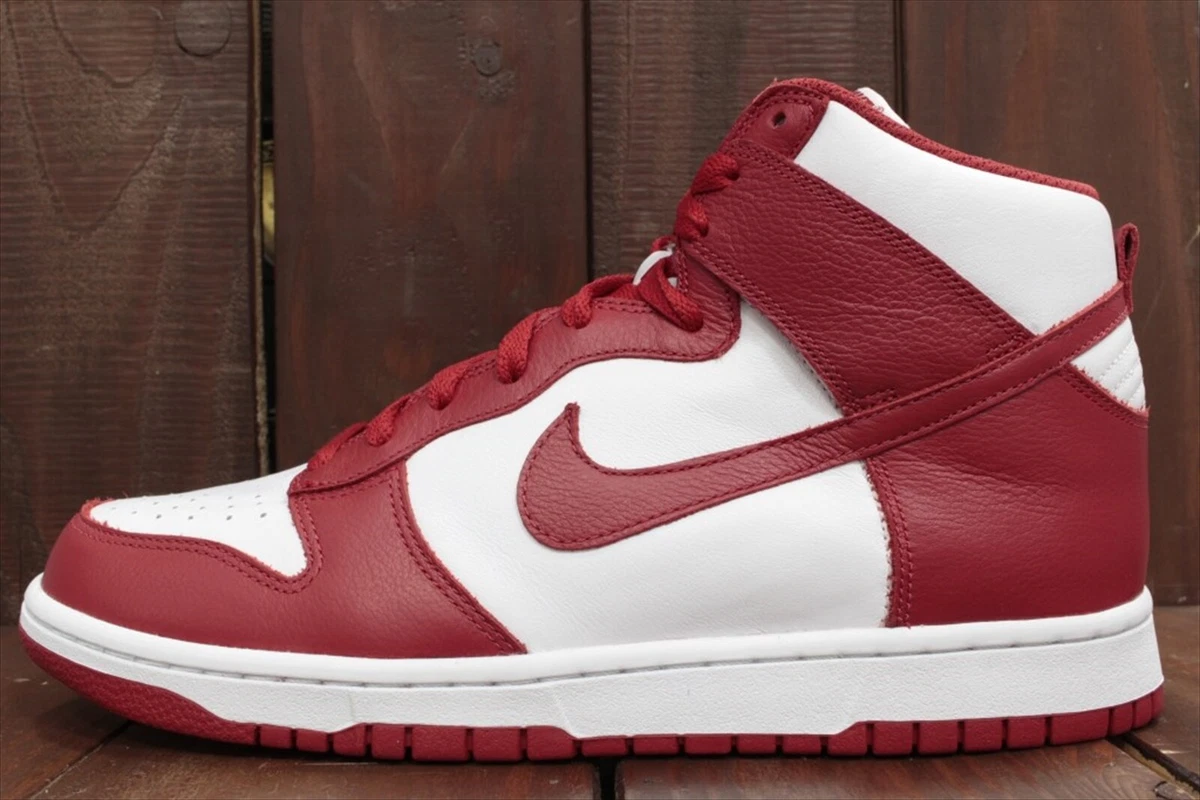 NIKE DUNK HIGH RETRO QS Be True ST JOHN'S WHITE UNIVERSITY RED 850477-102 US 11