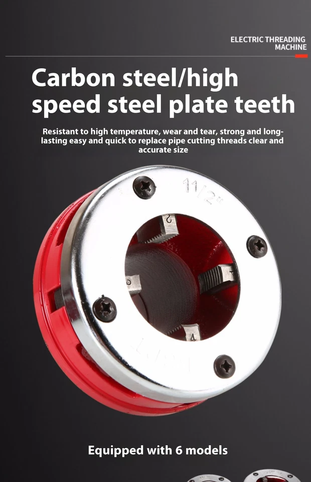 Electric Wire Sleeving Machine Water Pipe Galvanized Pipe Opening Machine - Image 4 of 4