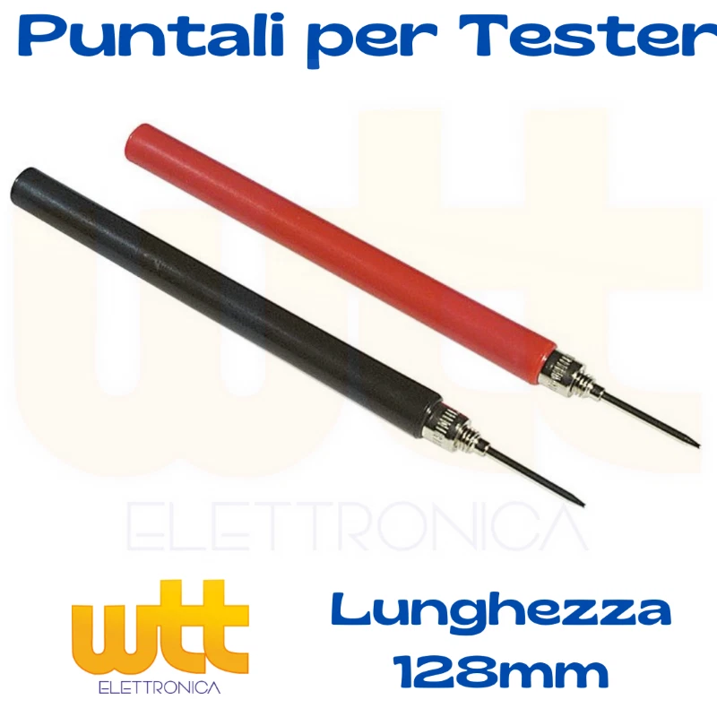 Puntale Rosso 24 Pezzi Sonde Per Multimetro - Puntali Isolati 4mm Per Test Elettrici Puntali A Molla - Foto 7
