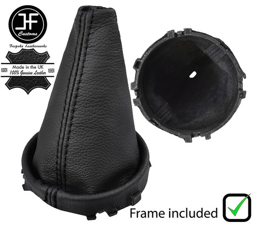 Soufflet Levier Vitrage Cuir Noir Avec Cadre Plastique - 190 Mm - Compatible Nissan Navara 2009-2012