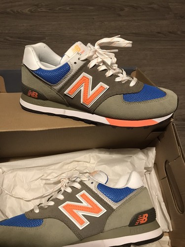 Brand new New Balance 574 Olive Orange 