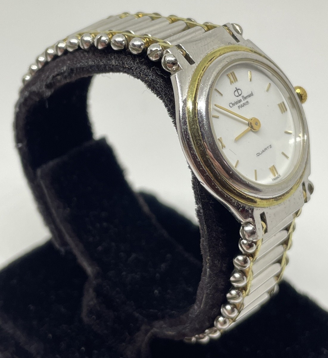 Christian Bernard 腕時計　Maid in France CHRISTIAN BERNARD, Paris, Signed, Made in France, Gold Tone