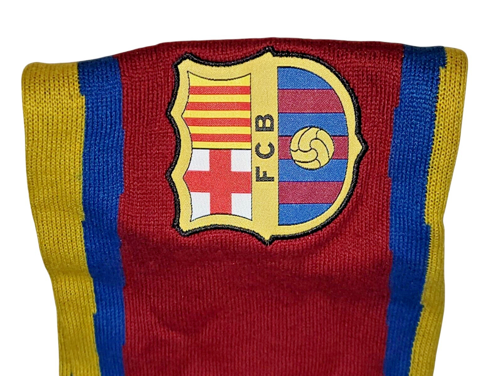 FC Barcelona Soccer Scarf Adult Blue Red Knit Barca FCB Futbol Fan Winter 42" image 2