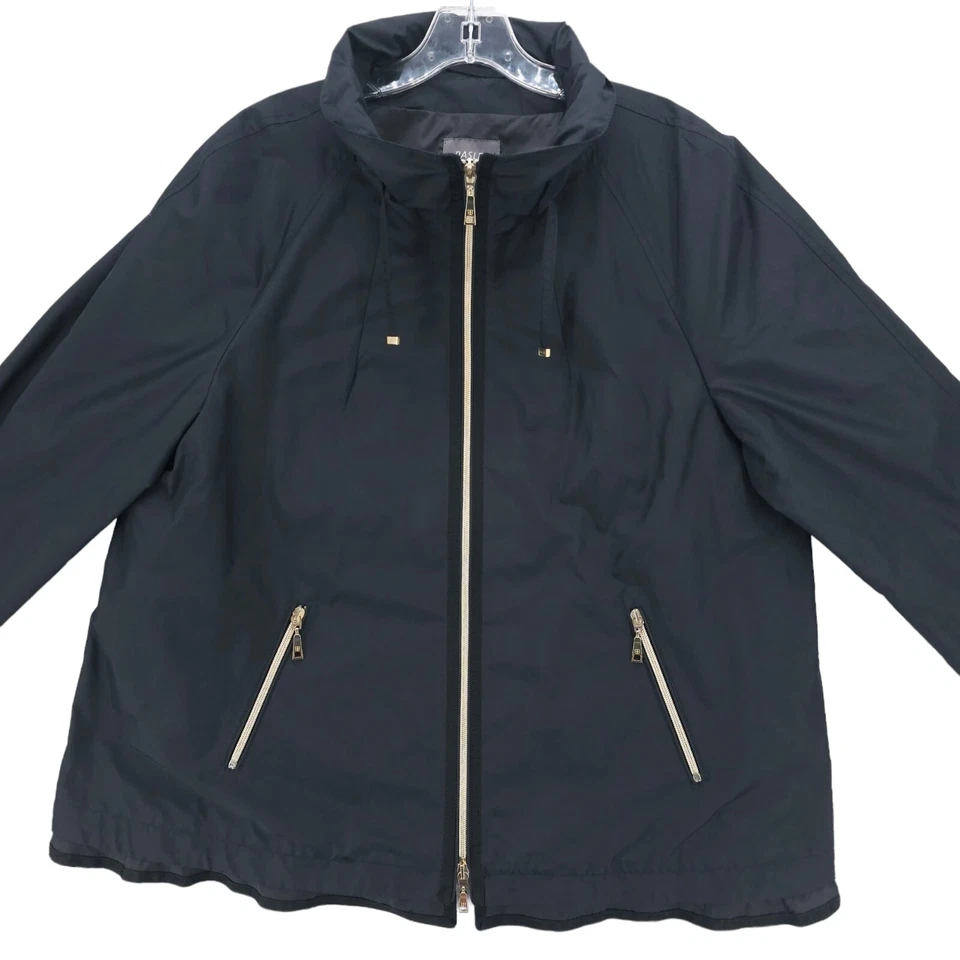 Chaqueta cortavientos BASLER negra para mujer poliéster talla EU 46 Foto 2 de 4