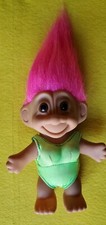 RUSS TROLL Pink Hair Vintage Troll Doll 5 inches Swimsuit/Exercise Suit Orig Tag