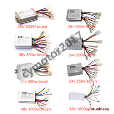 24V 36V 48V 250W 1000W 1800W Speed Brush Brushless Controller For E-Bike Racing