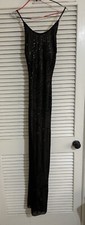Adrianna Papell  Collection Black Beaded Dress Size 4