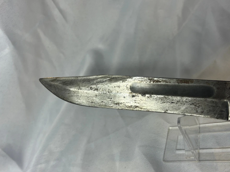 Cuchillo de Lucha De Colección Camillus USN NY Apilado Mango Lucite Militar Hoja Fija Foto 4 de 4