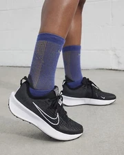 Women Nike Interact Run Running Shoes Sneakers Black/White–Anthracite FD2292-003