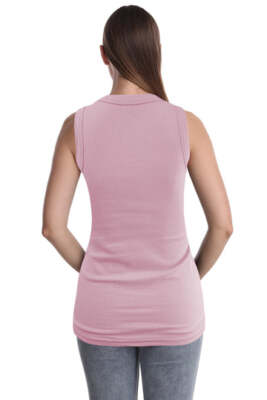 SUMONA Sleeveless Mock Neck Crop Top – Cotton Blend Ribbed Fitted Casual Top