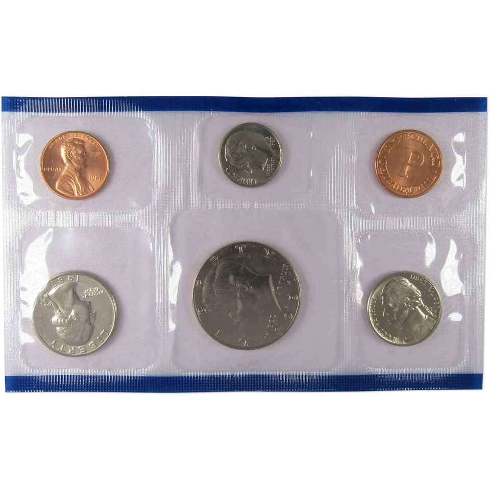 1987 Uncirculated Coin Set U.S Mint Original Government Packaging OGP - Image 2 of 4