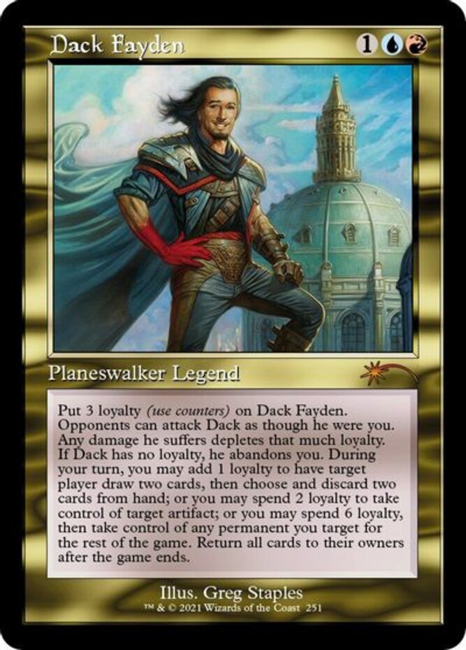 1x Dack Fayden -- Retro Frame (251) NM-Mint, English Secret Lair