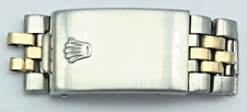Rolex 14k Stainless Steel Jubilee Buckle 20mm End Pieces - GENUINE