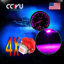 4pcs Car  B8.4D 1-5050SMD Purple/Pink LED Lamp Dashboard Side Indicator Light