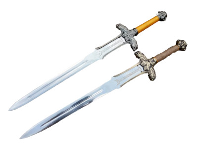 CUSTOM HANDMADE  PAIR OF CONAN THE BARBARIAN  ATLANTEAN SWORDS HIGH CARBON STEEL