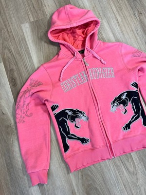 ★送料無料★豹✨CHRISTIAN AUDIGIER　ブラックパンサー パーカー christian audigier panther hoodie casual stone skulls alley cat