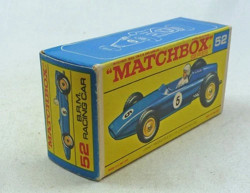 Lesney Matchbox Toys MB52b BRM Racing Car ORIGINAL Empty F2 Type Box