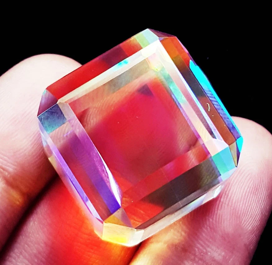 100 To 105 Ct Mystic Quartz In Rainbow Color Cube Loose Gemstone Certified - Image 3 of 4