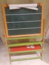 Hape Kinder Spiel-Tafel Aus Holz| Preisgekrönte Doppelseitige Kindertafel Höhenv