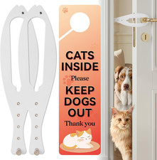 Cat Door Latch, 2 Pcs Cat Door Stopper Pet Door Latch to Keep Dog Out of Litter