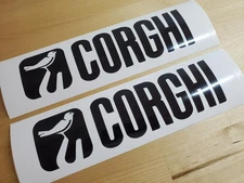 corghi tire machine Decals Stickers (Set of 2) Gloss black 18" fast USA