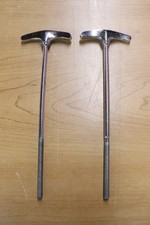 Ludwig 6-1/8" Chrome T Rods 2pk Vintage 1960's -70's