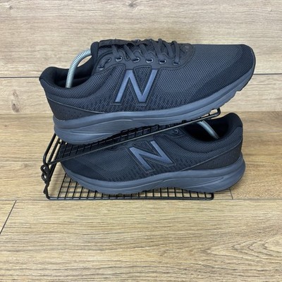 New Balance Schuhe Herren Gr. UK 10 411 Triple Black Running Mesh Turnschuhe
