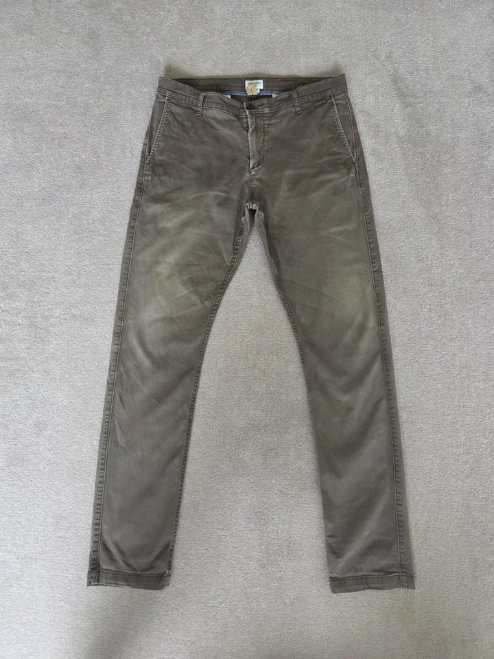Dockers Skinny Tapered Chino Trousers W33 L34 Taupe Brown Mens Casual Pants - Image 1 of 4