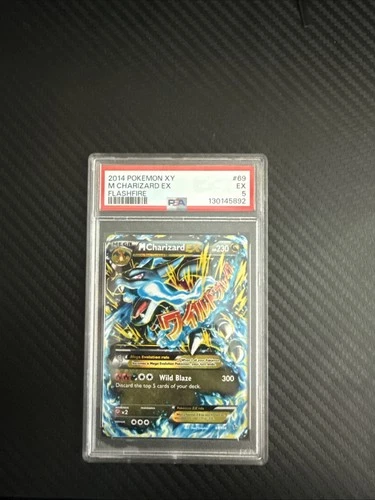 Pokémon TCG Mega-Charizard Flashfire 69 Holo Rare EX PSA 5