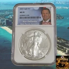 2023 $1 American Silver Eagle NGC MS70 FLORIDA Governor Ron DeSantis Label 🔥