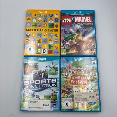 Nintendo Wii U Super Mario Maker Animal Crossing Lego Marvel Sports Connection