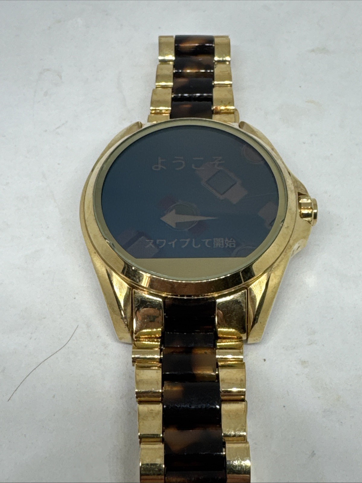 Michael Kors Bradshaw DW2c Wear OS Smartwatch Gold Digital Metal Band Working