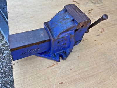Record No 3 Schraubstock 4 Zoll 100mm 4'' Backen öffnet 4,5'' Mechaniker Made England