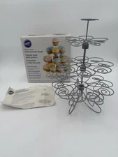 WILTON Cupcakes 'n More Dessert Stand Holder Display Holds 24 Complete NOB 
