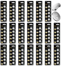 CR2032 Lithium 3V Coin Battery, 100 Pack, Button Batteries 2032 for Key Fob, ...