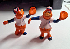 Youppi Mini Figure Lot of 2 Baseball Montreal Expos Quebec PVC