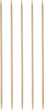 HARFINGTON 5Pcs Bamboo Knitting Needles Double Pointed US 1.5(2.5mm), brown 