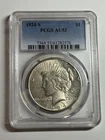 1924 S Peace Silver Dollar PCGS AU53 Better Date San Francisco Mint