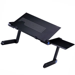 Support portable réglable Bureau d'ordinateur pliable portable avec la souris de montage latéral