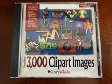 3000 Clipart Images PC CD ROM cdrom Disk Software CompuWorks HIGHQUALITY ClipArt