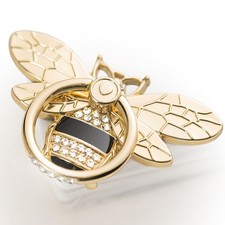 Allengel Bee Phone Ring Holder Finger Kickstand with Crystal, Cute gold02