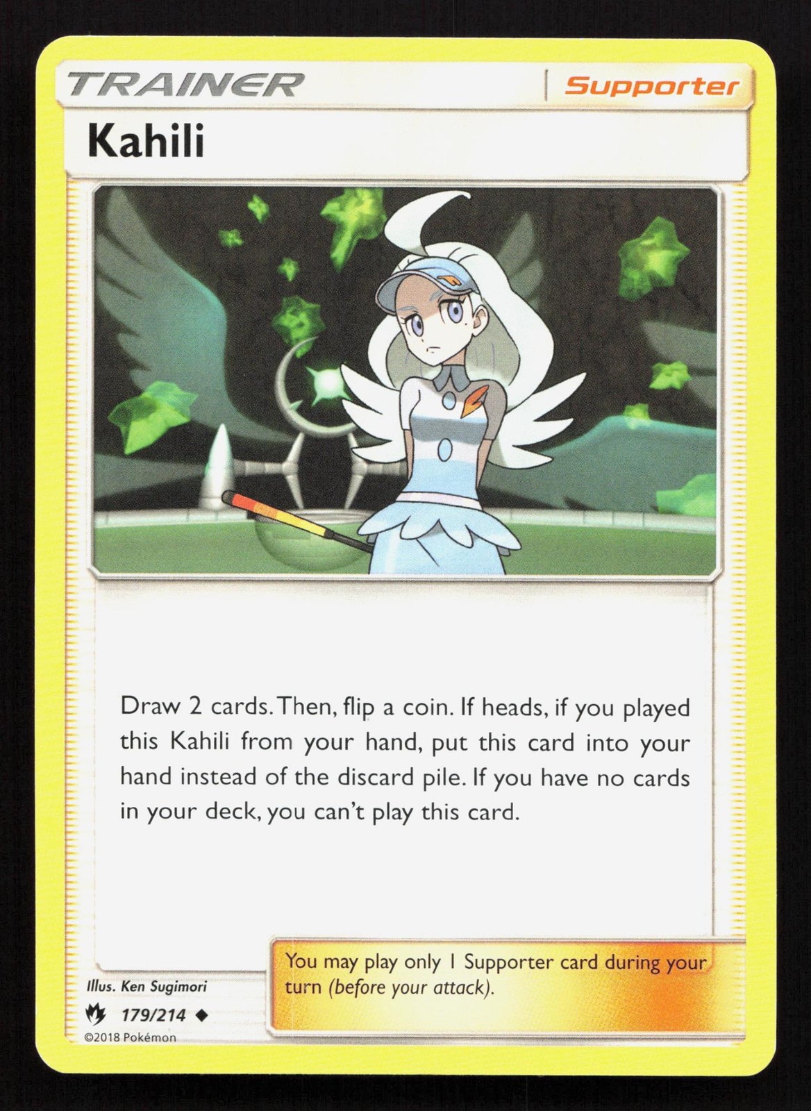 Kahili 179/214 Lost Thunder NM Pokemon Card TCG