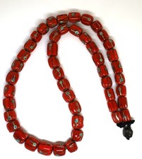 Ancient Beautiful Red Coral Bead Necklace Gram 97