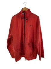 NIKE Nylon Jacket L Polyester RED F50206