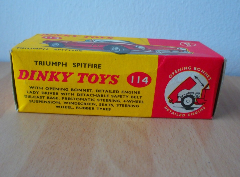 Dinky Toys Triumph Spitfire 114 échelle 1:43 – Boîte D'origine, Métal, Occasion