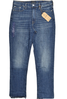 Lucky Brand Men's Athletic Fit Denim Blue Jeans Size 38x36 Cotton Blend Zip NEW