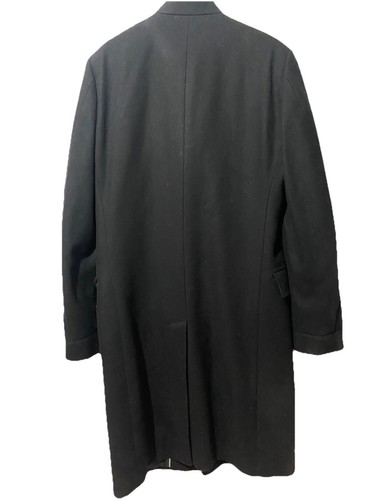 hochwertiger Hugo Boss Mantel Herren Gr 94 Schwarz Wolle leicht Black Label - Picture 4 of 10