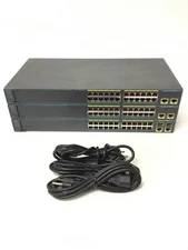 3x CISCO Catalyst 2960 Series WS-C2960-24TC-L 24 Ports Network Switch WORKING