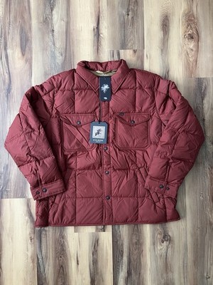 Filson Lightweight Down Jac-Shirt | Men's XXL | Madder Red (Maroon