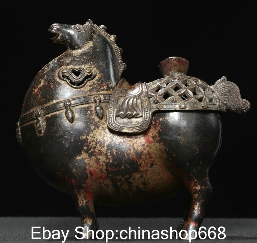 马古董原始中国风青铜雕像、雕像| eBay